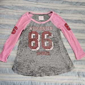 Wisconsin Badgers Pink Top